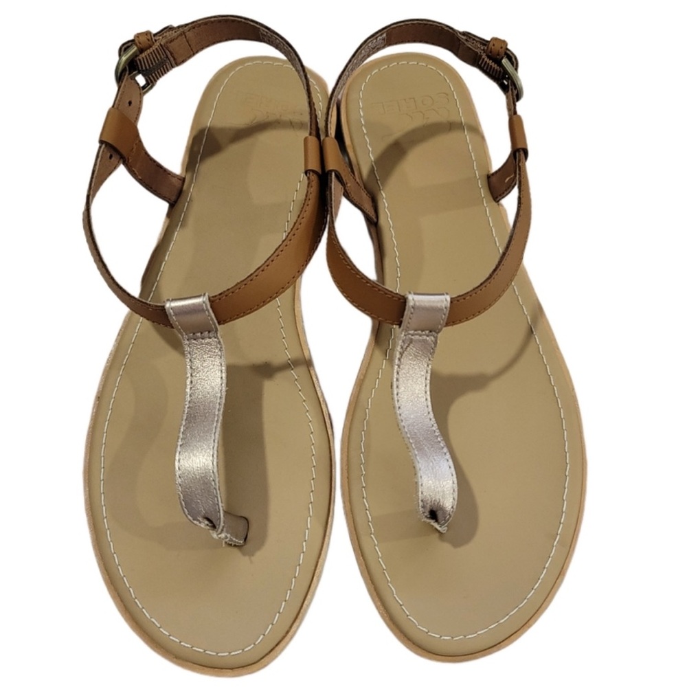 Sorel Bailey Leather T Strap Sandals Size 10